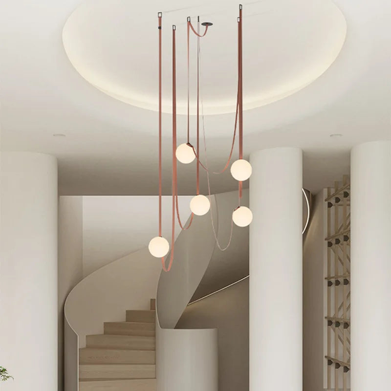 Nordic Minimalist Belt Headboard Pendant Lights