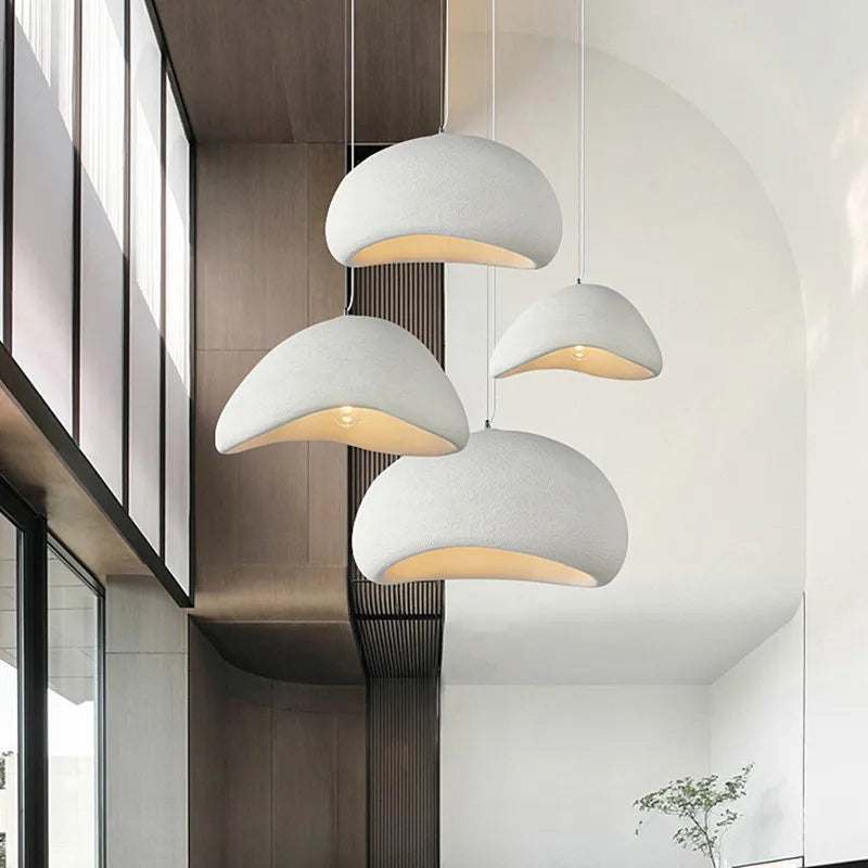 Resin Wabi Sabi LED Pendant Hanging Chandelier Lights