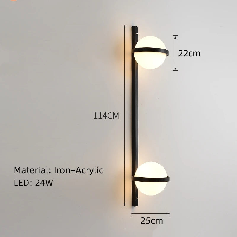 Modern Art Deco Dimmable Wall Lights