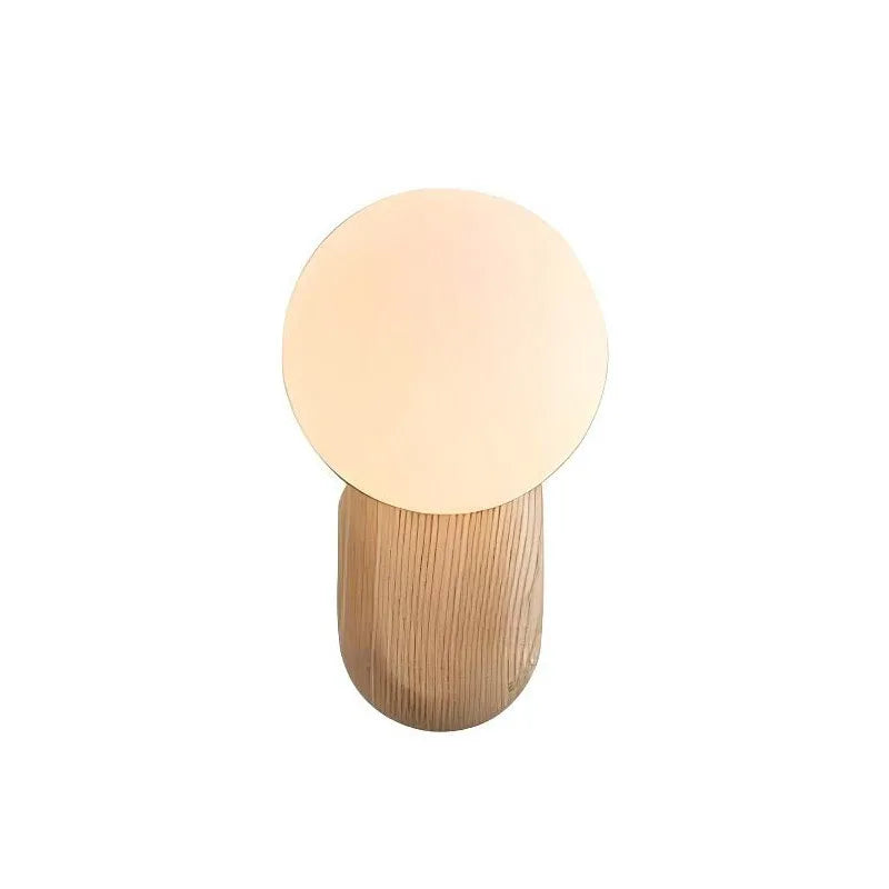 Spherical Glass Wooden Modern Wall Sconce Light