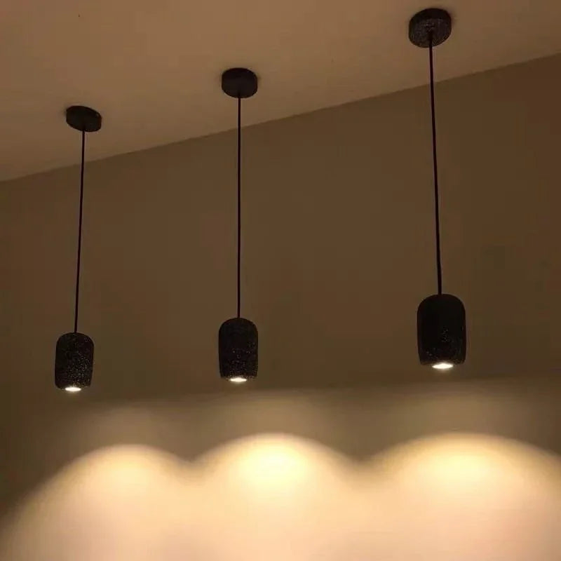 Minimalist Cement LED Creative Terrazzo Pendant Lamp