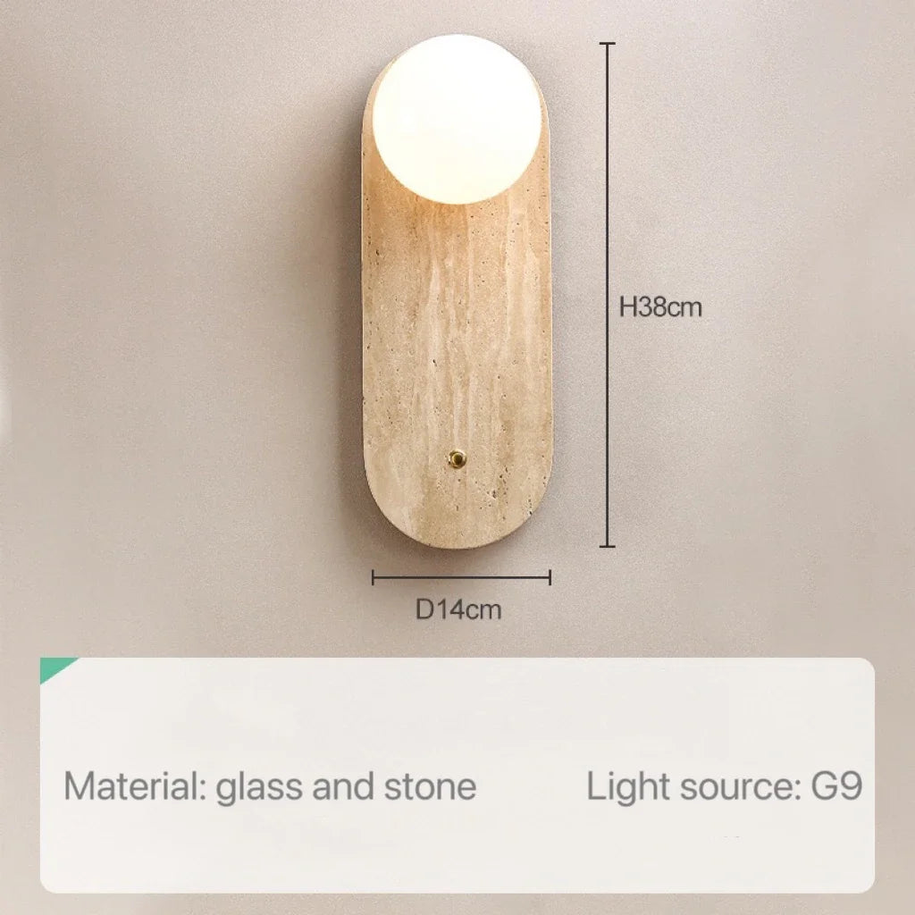 Modern Background Indoor/Outdoor Stone Sconce Lighting