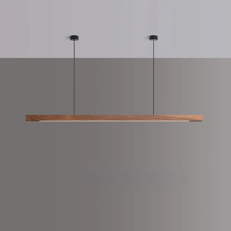 Nordic Wood Pendant LED  Strip Hanging Celling Lamp