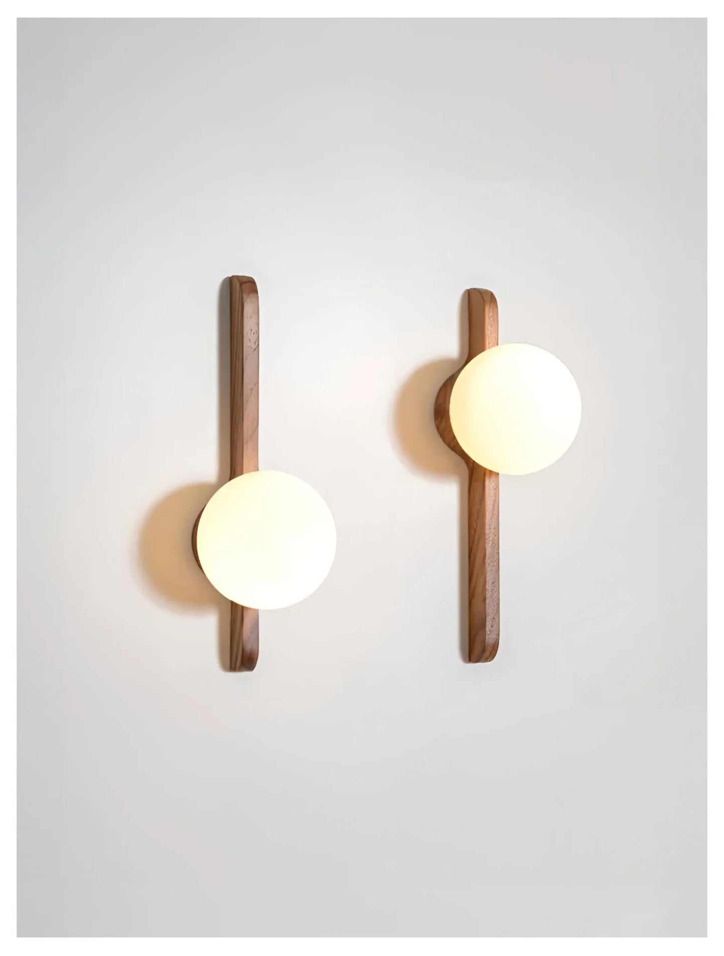 Globe Glass Moonlight Wall Sconce Light