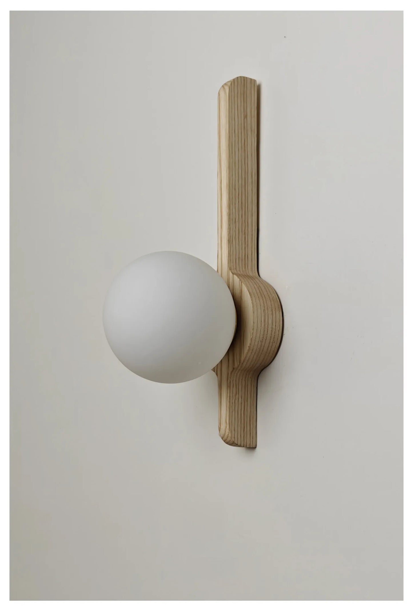 Globe Glass Moonlight Wall Sconce Light
