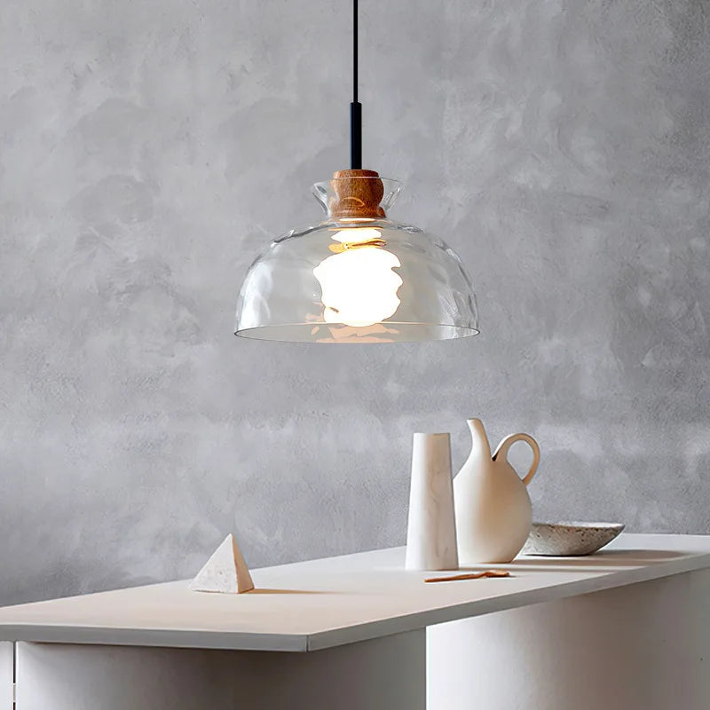 Nordic Simple Creative Retro Glass Chandelier Lamp