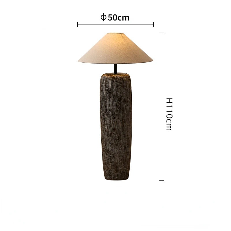 Japanese Antique Pottery Pot Floor Lamp