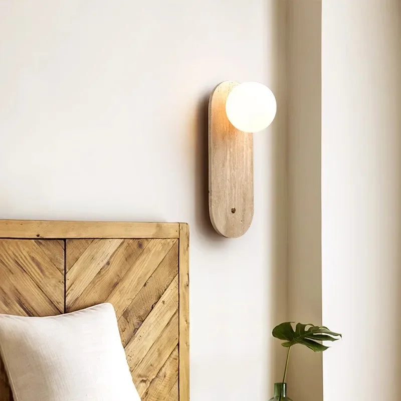 Modern Background Indoor/Outdoor Stone Sconce Lighting