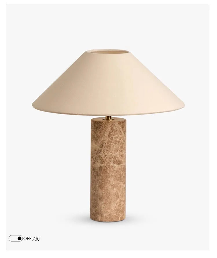 Japanese Wabi-Sabi Style Marble Desk Lamp