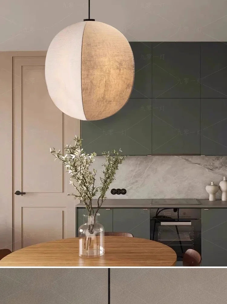 Wabi-Sabi Korean Style Cage LED Lighting Fixtures