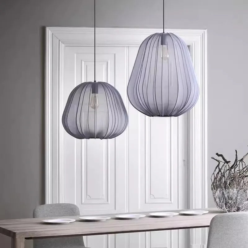Nordic Creative Chandelier Lantern Balloon Fabric Lamp
