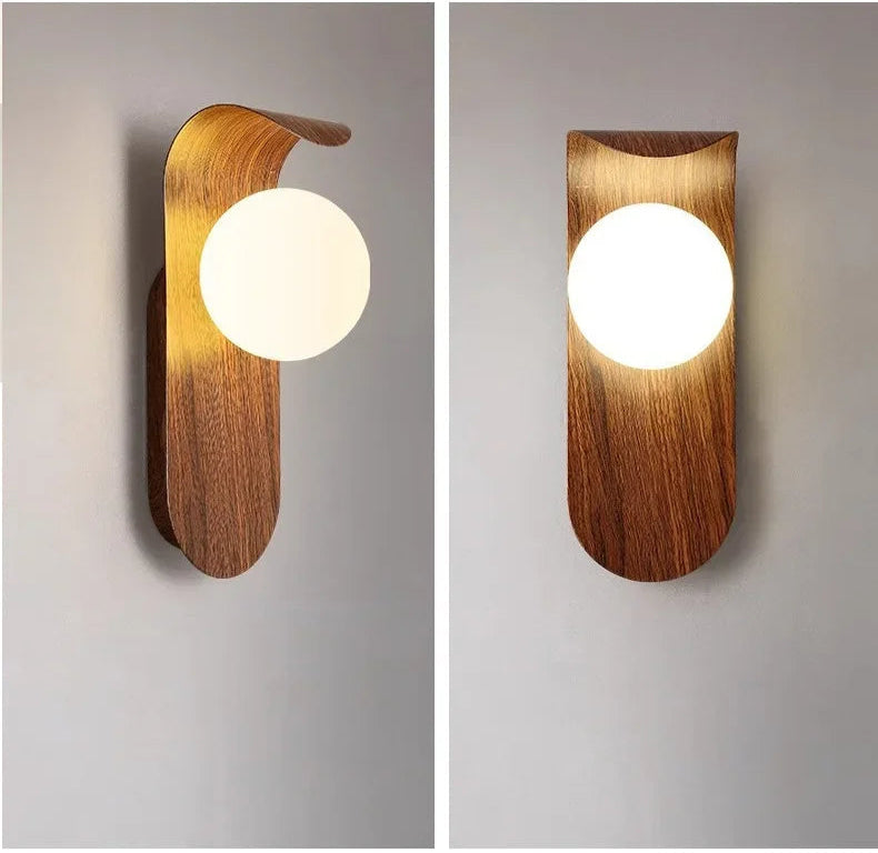 Wood Wall Lamp Acrylic LED Lamp Shad