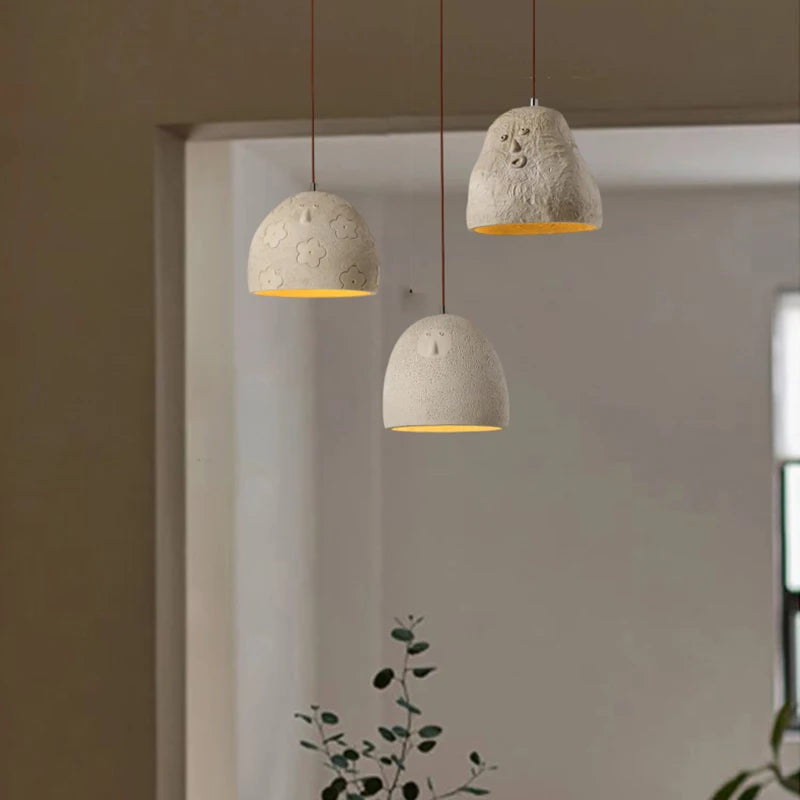 Japanese Style Personalized Creative Art Cement Decor Chandelier