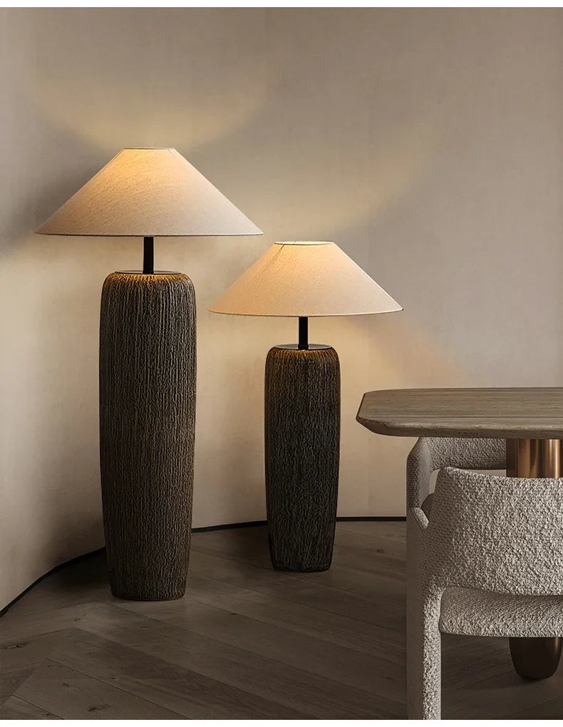 Japanese Antique Pottery Pot Floor Lamp