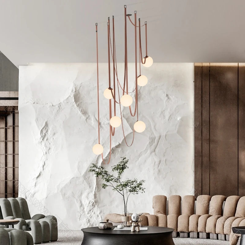 Nordic Minimalist Belt Headboard Pendant Lights