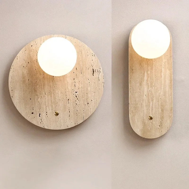 Modern Background Indoor/Outdoor Stone Sconce Lighting