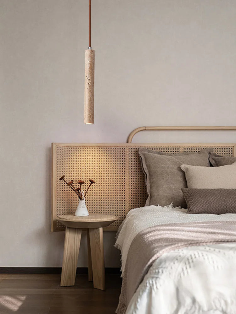 LED Long Tubular Stone Ceiling Lamp