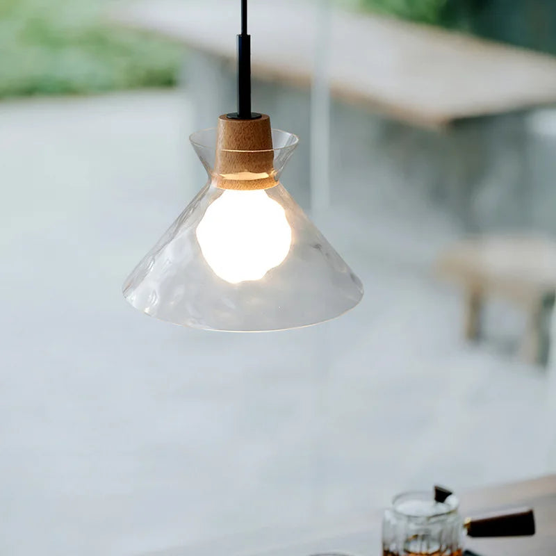 Nordic Simple Creative Retro Glass Chandelier Lamp