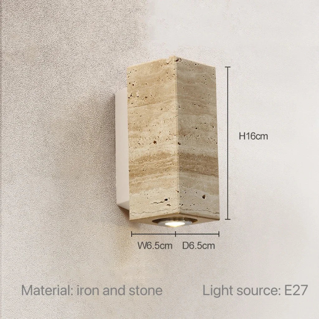 Modern Background Indoor/Outdoor Stone Sconce Lighting
