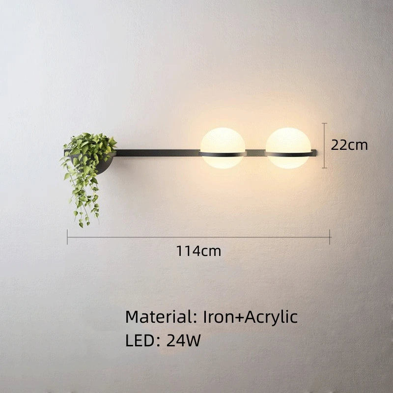 Modern Art Deco Dimmable Wall Lights