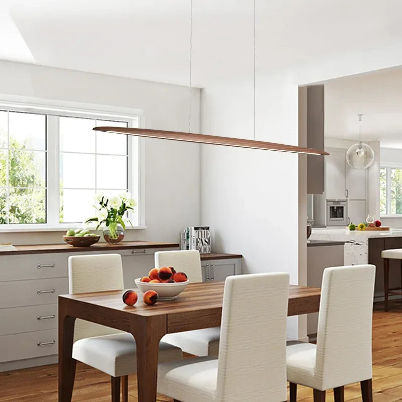 Wooden Linear Pendant Hanging Lamps
