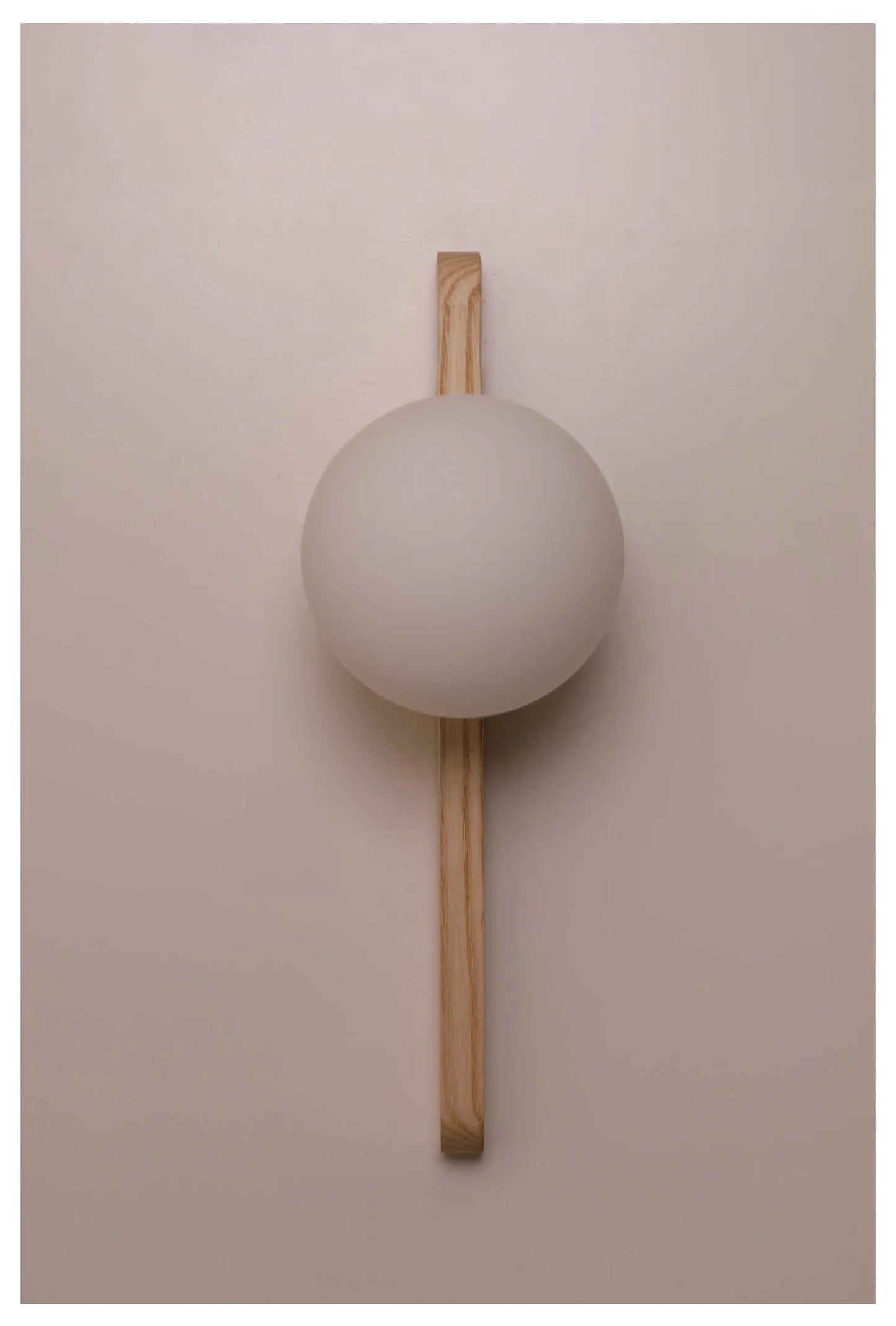 Globe Glass Moonlight Wall Sconce Light
