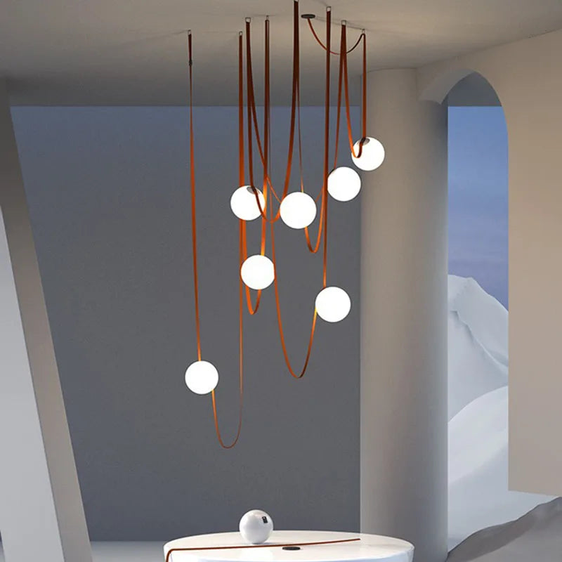 Nordic Minimalist Belt Headboard Pendant Lights