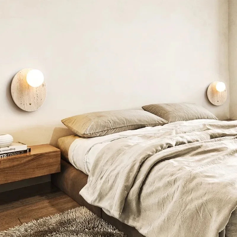 Modern Background Indoor/Outdoor Stone Sconce Lighting