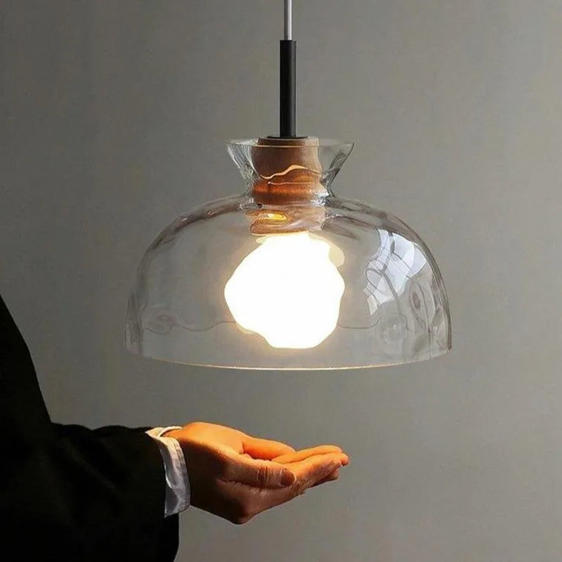 Nordic Simple Creative Retro Glass Chandelier Lamp