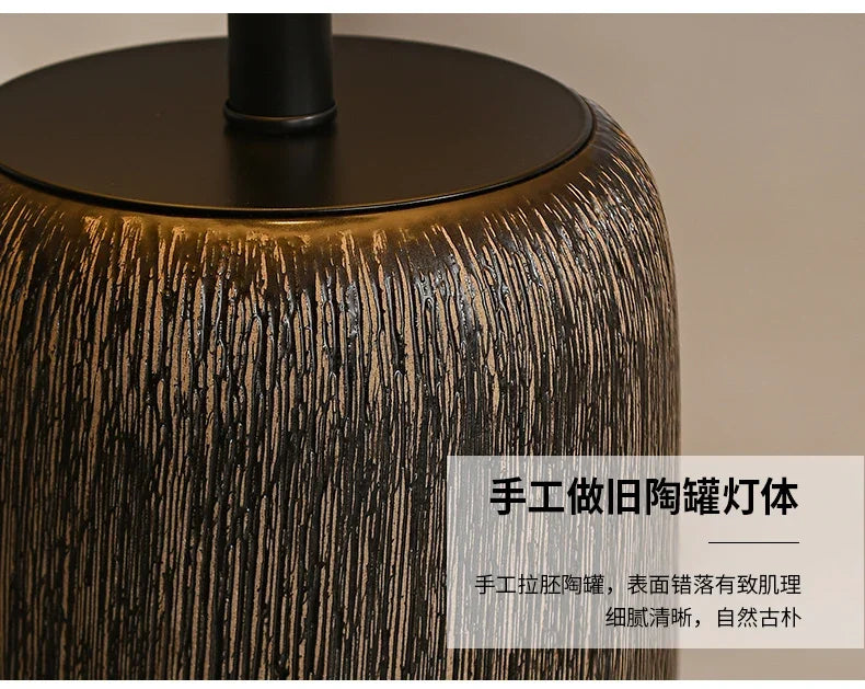 Japanese Antique Pottery Pot Floor Lamp