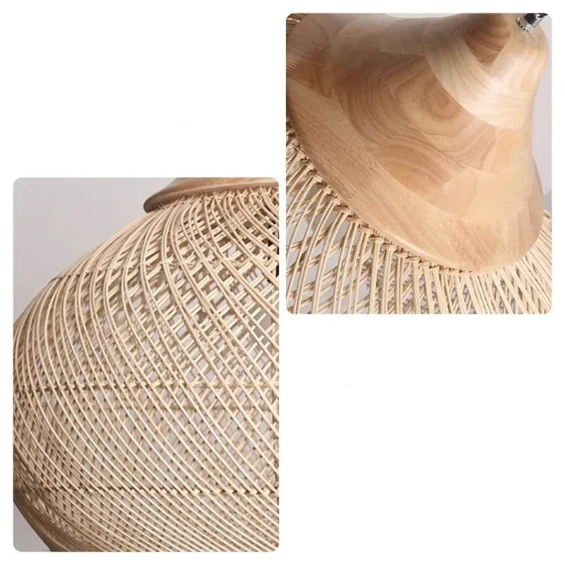 Pendant Vintage Handmade Rattan Lamp