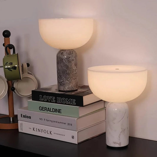 Danish Design Decorative Modern Marble Mushroom Touch Lamp