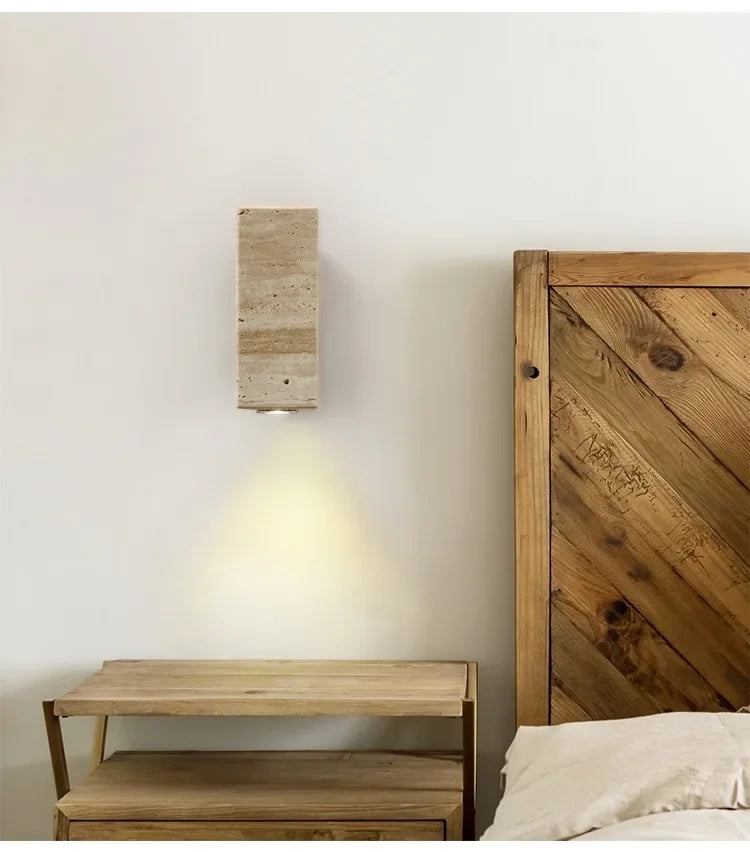 Modern Background Indoor/Outdoor Stone Sconce Lighting