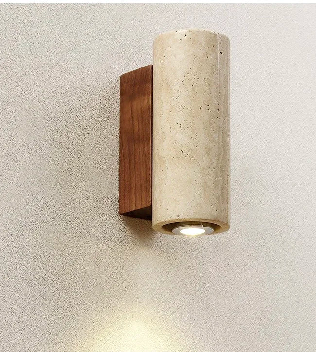 Modern Background Indoor/Outdoor Stone Sconce Lighting