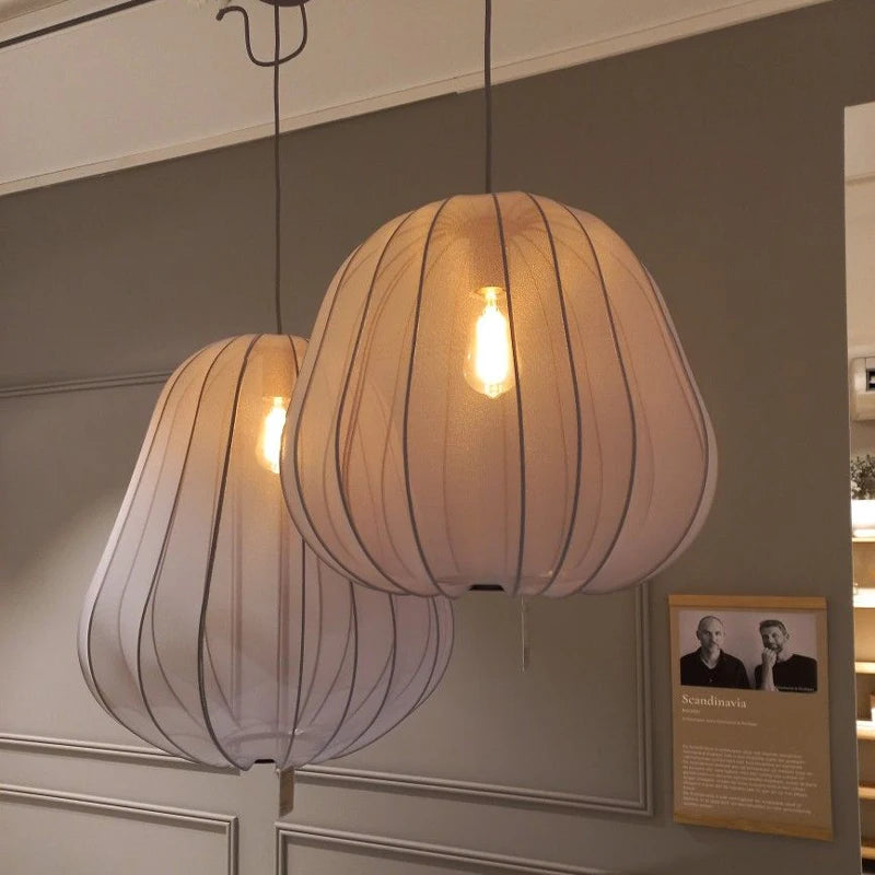 Nordic Creative Chandelier Lantern Balloon Fabric Lamp