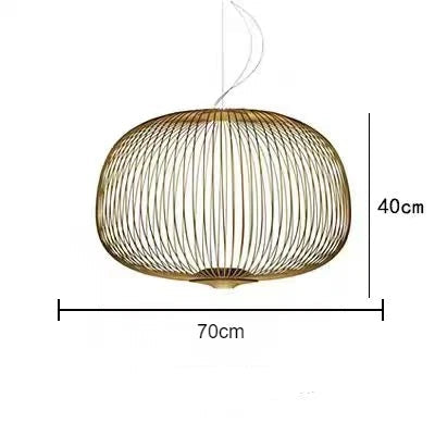 Spokes Pendant Minimalist Birdcage Hanging Light