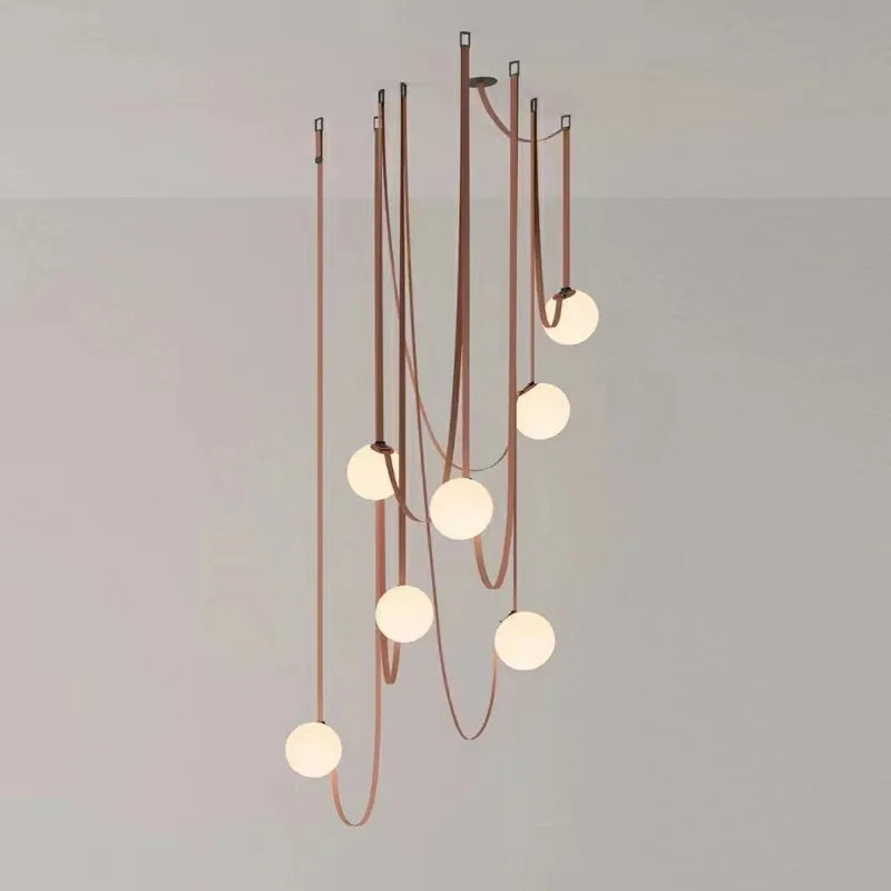 Nordic Minimalist Belt Headboard Pendant Lights