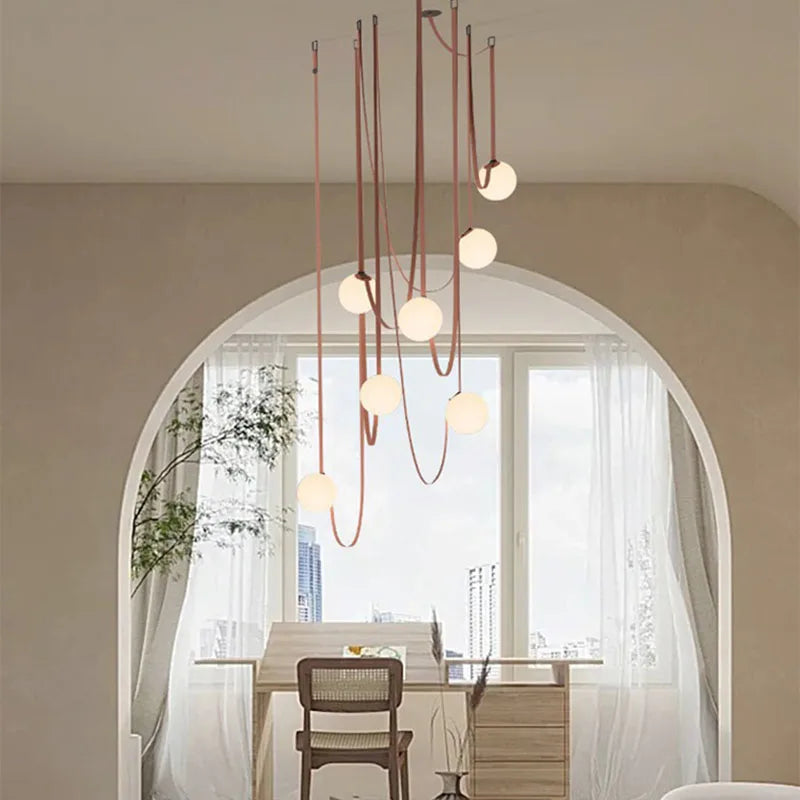 Nordic Minimalist Belt Headboard Pendant Lights