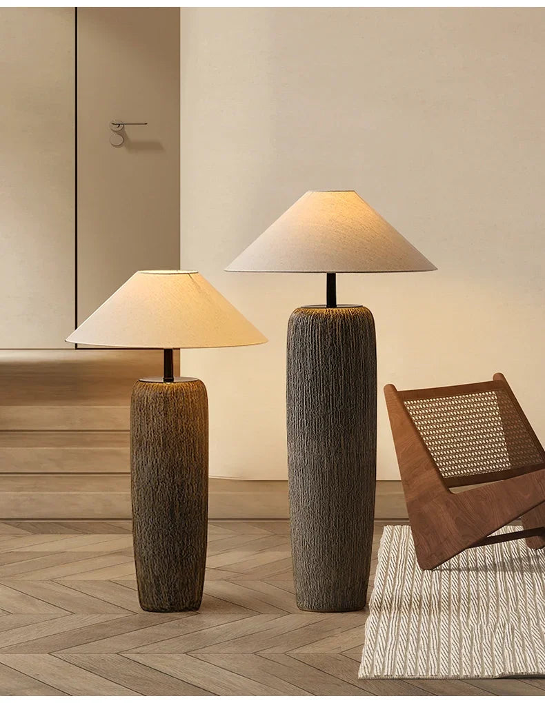 Japanese Antique Pottery Pot Floor Lamp