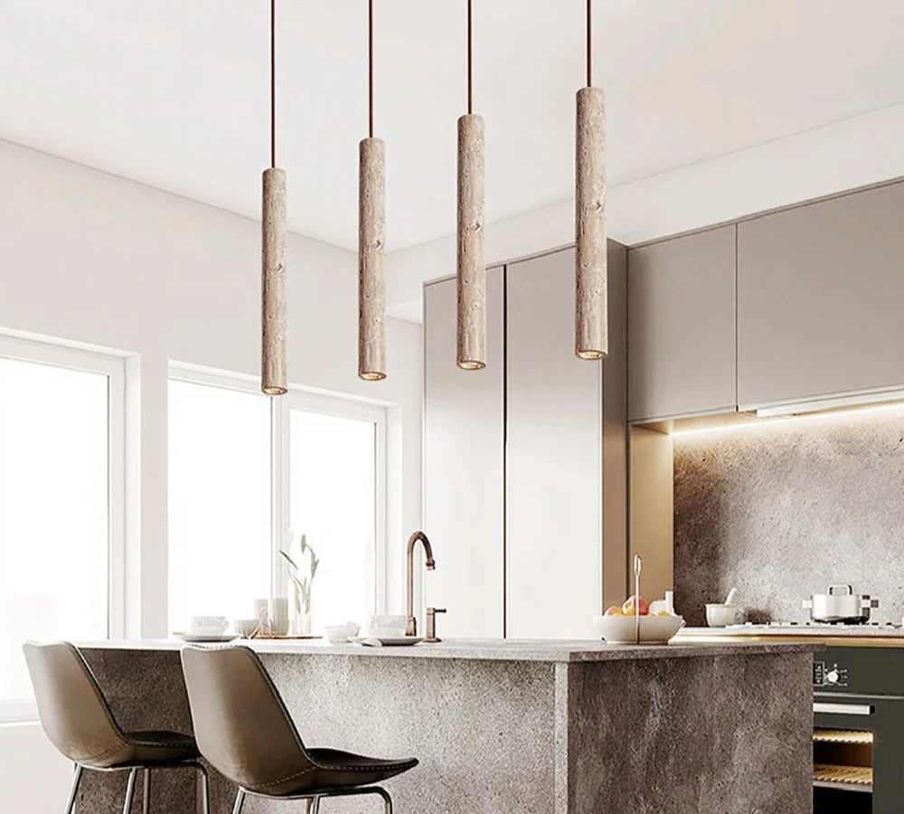 Nordic Yellow Cave Stone Hanging Light