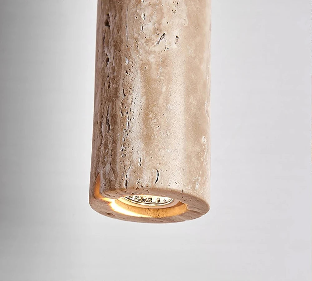 Nordic Yellow Cave Stone Hanging Light