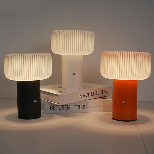Mushroom LED 3-Colour Dimming Desk Lamp Desktop Decoration Atmospheric Bedside Lamp