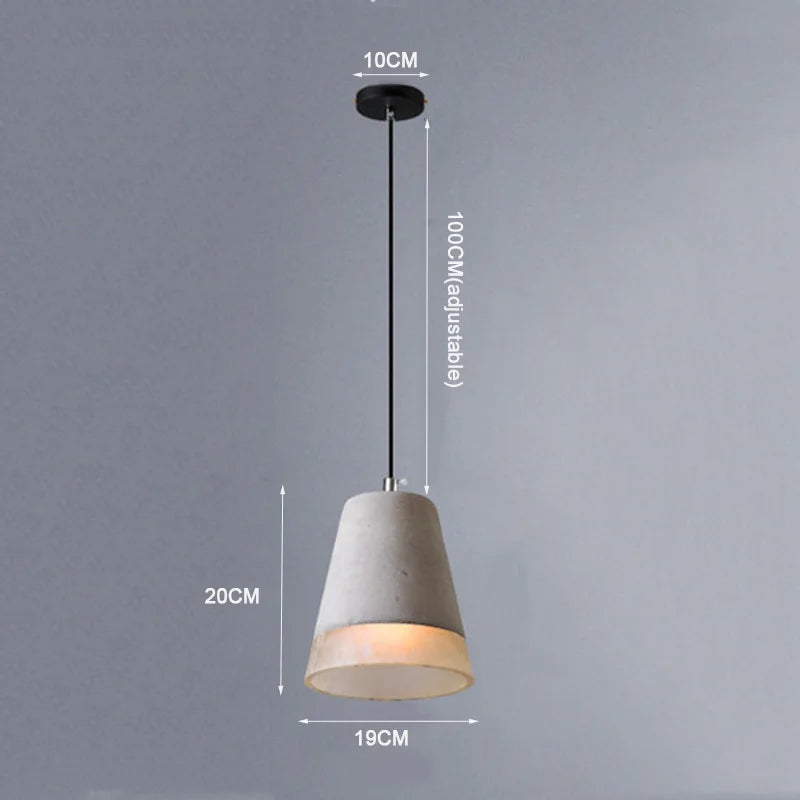 Modern Minimalist Industrial Style LED Single Pendant Light