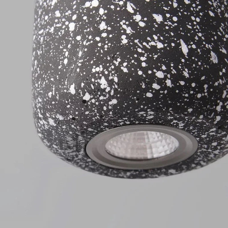 Minimalist Cement LED Creative Terrazzo Pendant Lamp