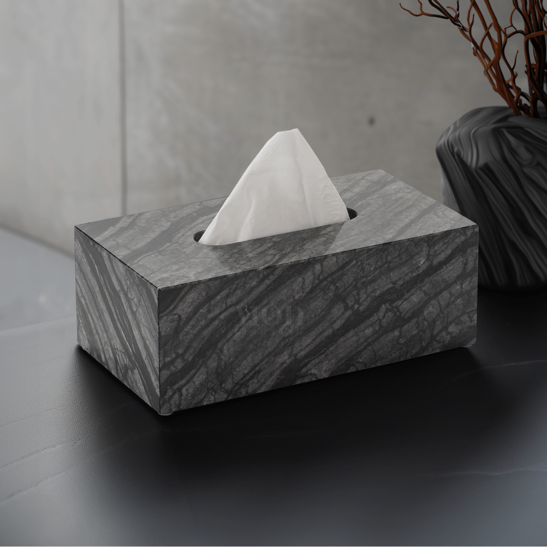 Timber Vein Marble Tissue Box